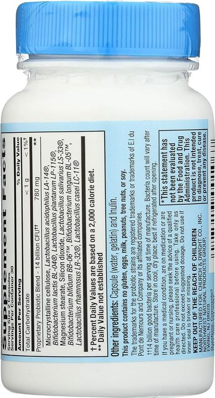 Nutrition Now, Pb8 Acidophilus Capsules, 60 Caps