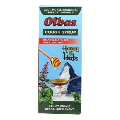 Olbas , Cough Syrup, Honey & Herbs, 4 Fl Oz (118 Ml)