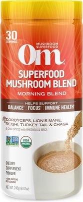 Om Mushrooms , Superfood Mushroom Blend Morning Blend 8.47 Oz