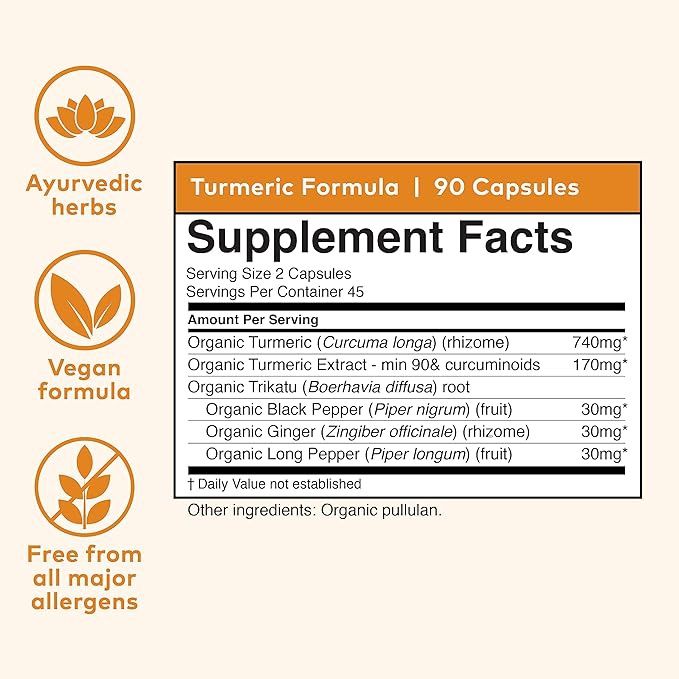 Organic India, Turmeric Formula