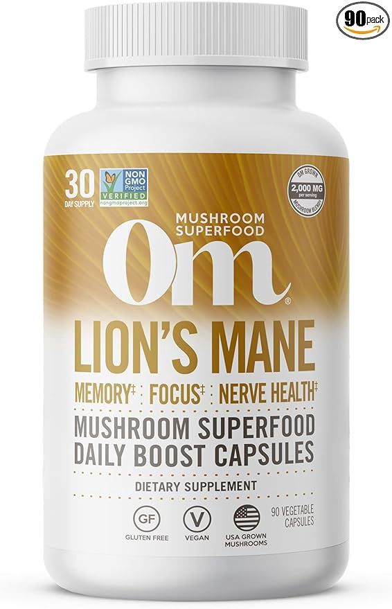 Om Mushrooms , Lions Mane Cp