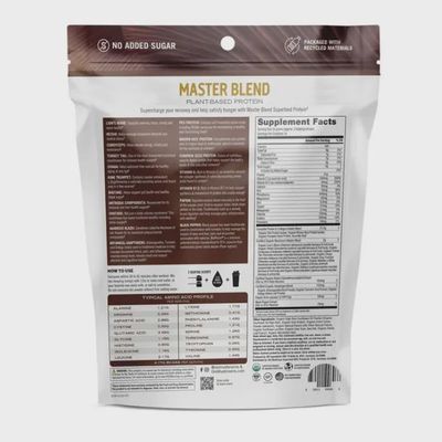 Om Mushrooms , Organic Master Blend Plant-Based Protein Creamy Chocolate