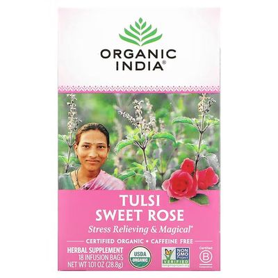 ORGANIC INDIA , Tulsi Tea, Sweet Rose