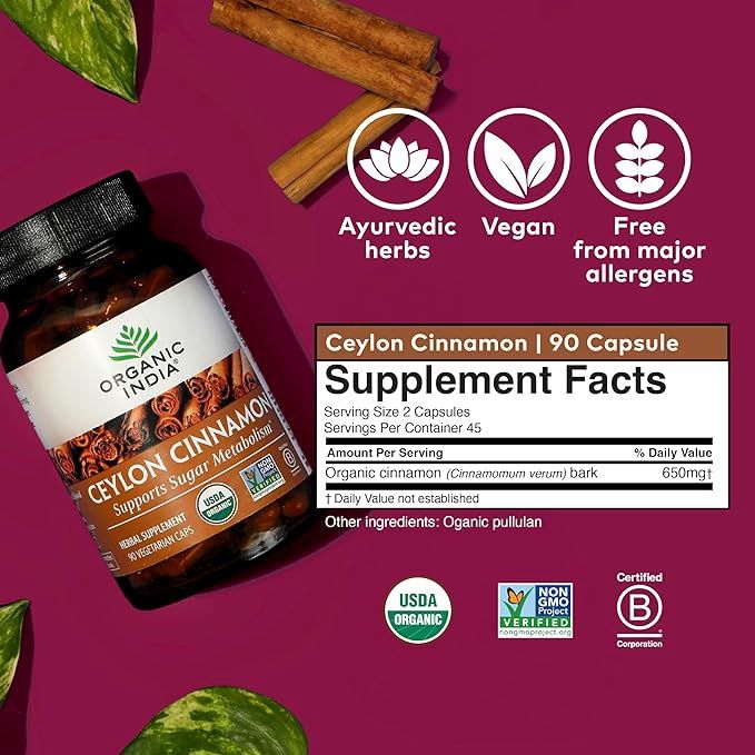 Organic India, Ceylon Cinnamon