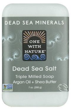 One With Nature, Dead Sea Mineral Bar Soap, Fragrance Free, 7 Oz (200 G)