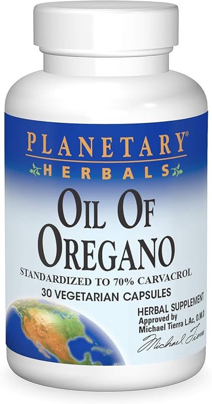 Planetary Herbals, Oil Of Oregano, 30Veg Caps Planetary Herbals, Oil Of Oregano, 30Veg Caps