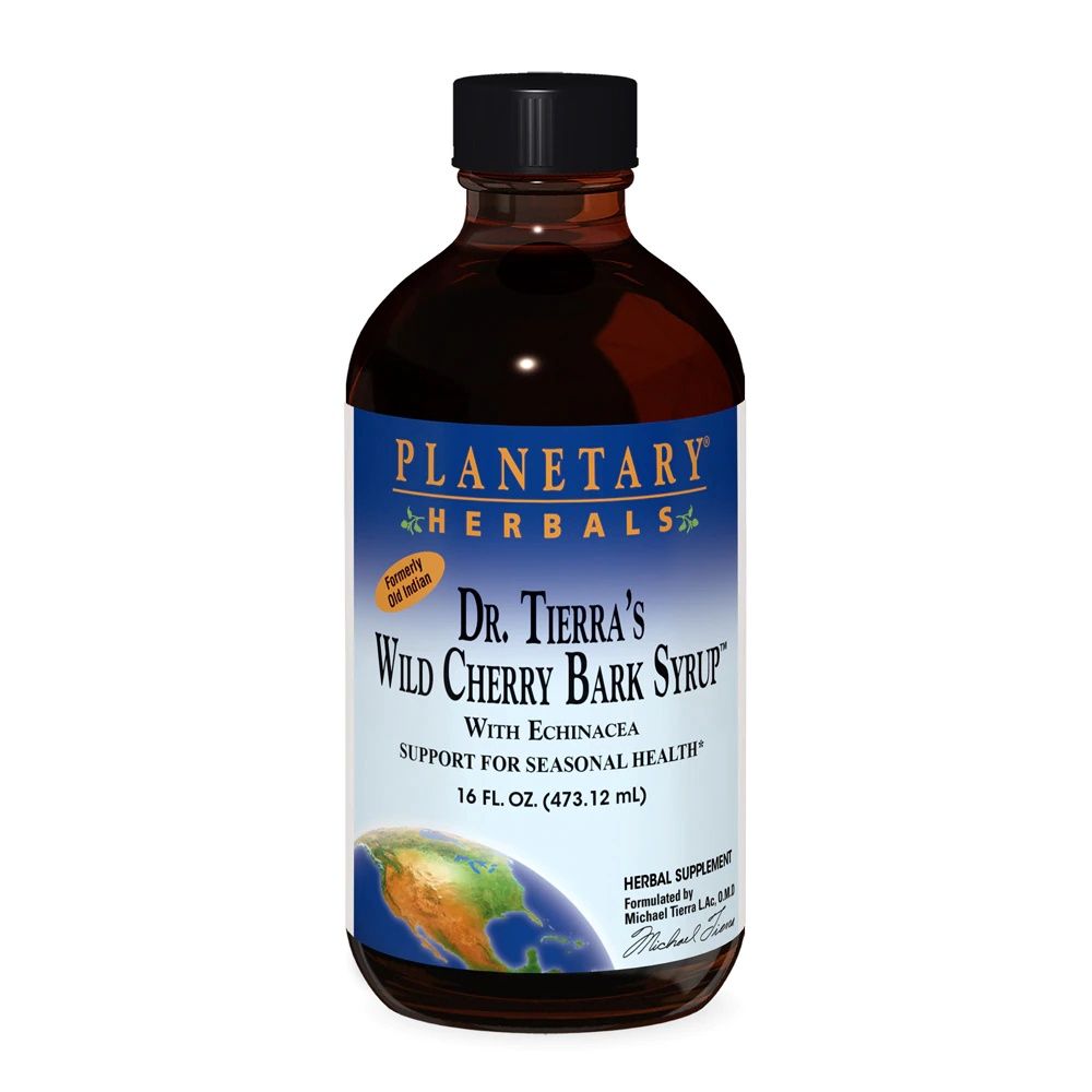 Plantetary Herbals, Dr. Tierra's Wild Cherry Bark Syrup 16 Fl Oz.