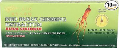 Prince Of Peace, Red Panax Ginseng Ultra Strength 10 Bottles .34Oz