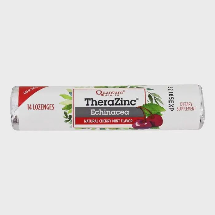 Quantum, Therazinc Echineacea Cherrymint Flavor 14 Lozenges Quantum, Therazinc Echineacea Cherrymint Flavor 14 Lozenges