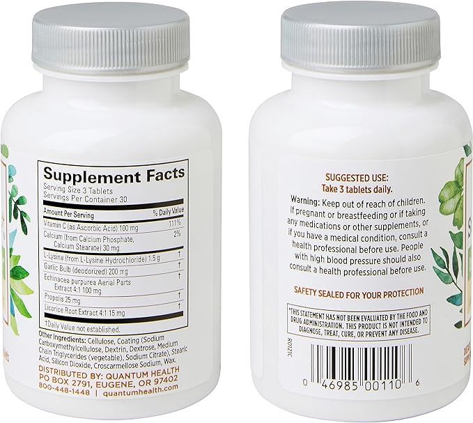 Quantum , Super Lysine+, Immune Support