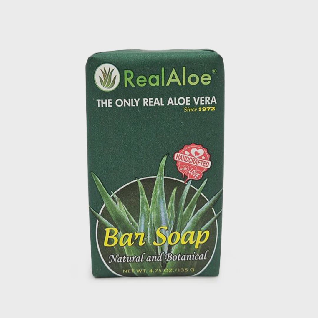 Real Aloe , Real Aloe Organically Grown Aloe Vera Skin Bar Soap, 4.75 Oz
