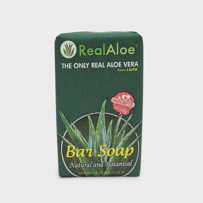 Real Aloe , Real Aloe Organically Grown Aloe Vera Skin Bar Soap, 4.75 Oz
