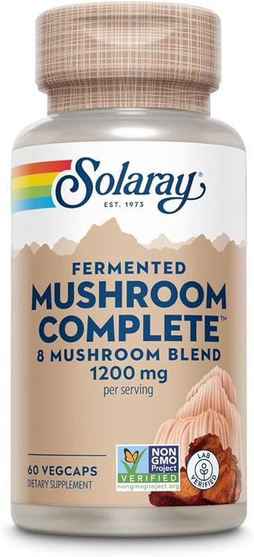 Solaray , Mushroom Complete, 1200 Mg, 60 Veg Caps Solaray , Mushroom Complete, 1200 Mg, 60 Veg Caps