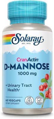 Solaray , Cranactin D-Mannose, Urinary Tract Health, 1,000 Mg, 60 Vegcaps