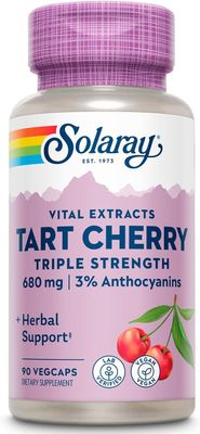 Solaray , Vital Extracts, Tart Cherry, Triple Strength, 680 Mg, 90 Vegcaps