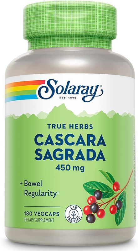 Solaray, Cascara Sagrada 450Mg 180 Vcaps Solaray, Cascara Sagrada 450Mg 180 Vcaps