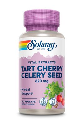 Solaray , Tart Cherry & Celery Seed 60Ct 620Mg