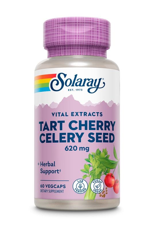 Solaray , Tart Cherry & Celery Seed 60Ct 620Mg