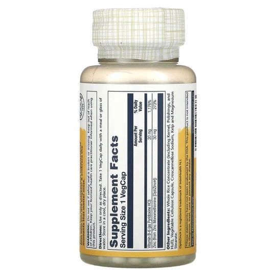 Solaray , Optizinc 60Ct 30Mg