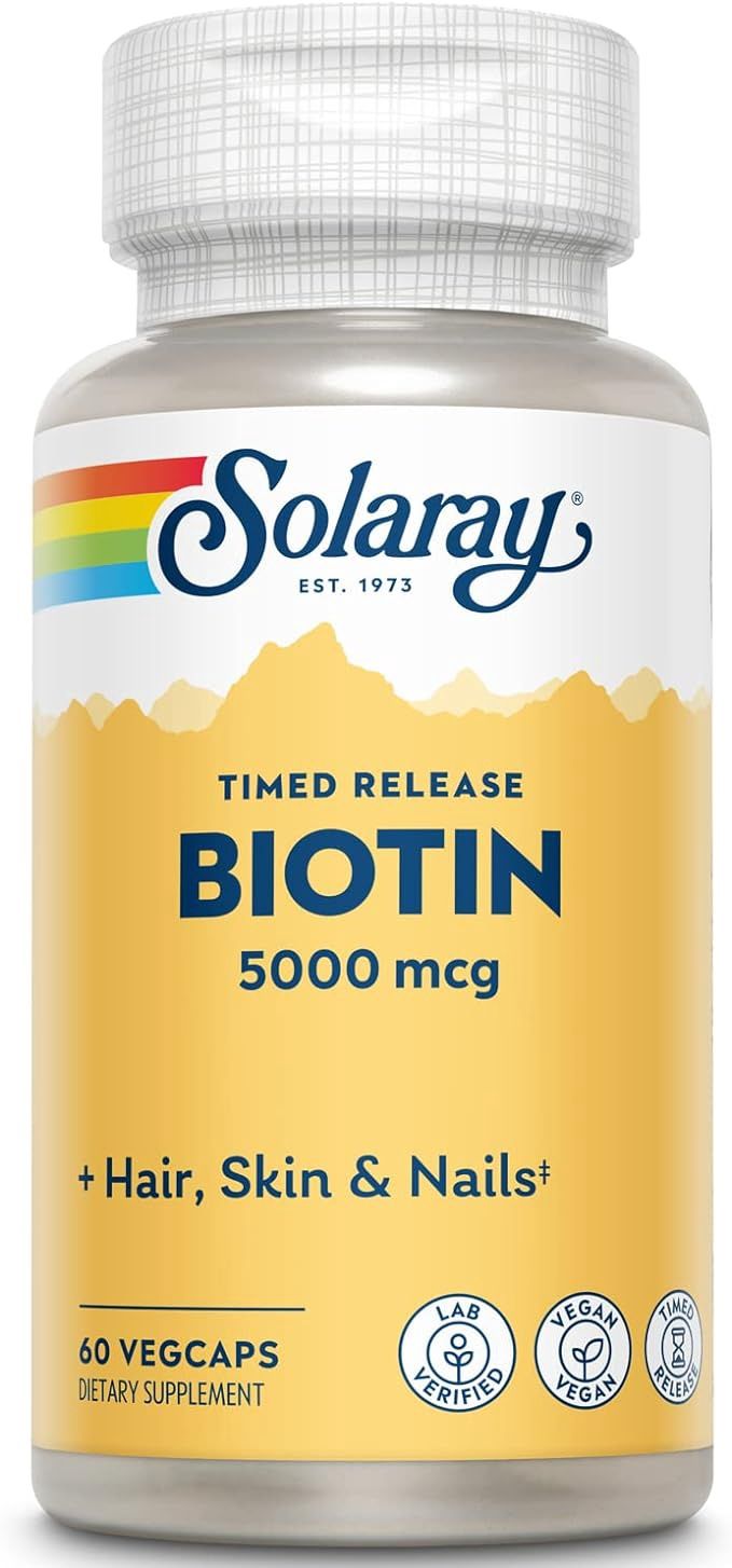 Solaray, Biotin 5,000 Mg 60 Veg Caps
