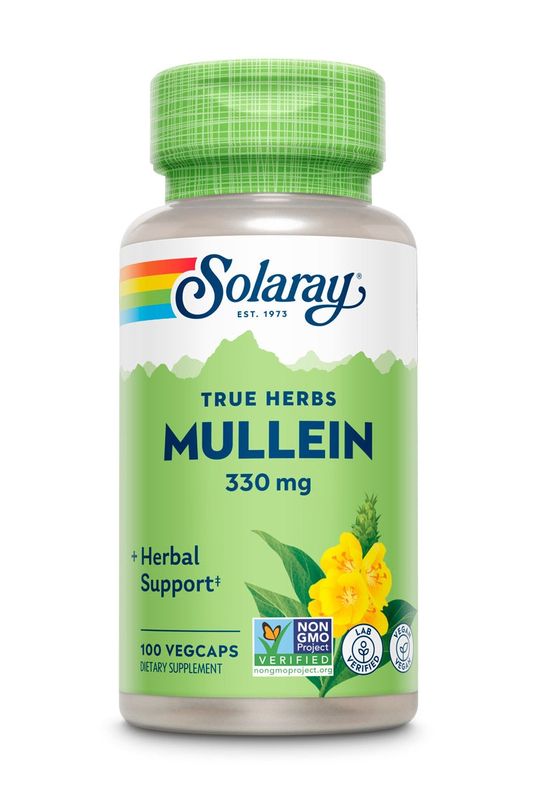 Solaray , Mullein Leaf 100Ct 330Mg Solaray , Mullein Leaf 100Ct 330Mg