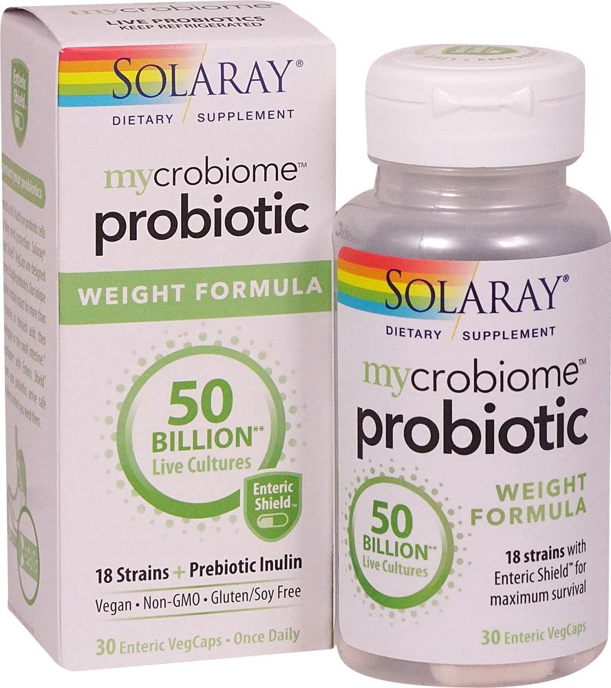 Soloray, Weight Formula Probiotic 50 Billion 30 Veg Caps