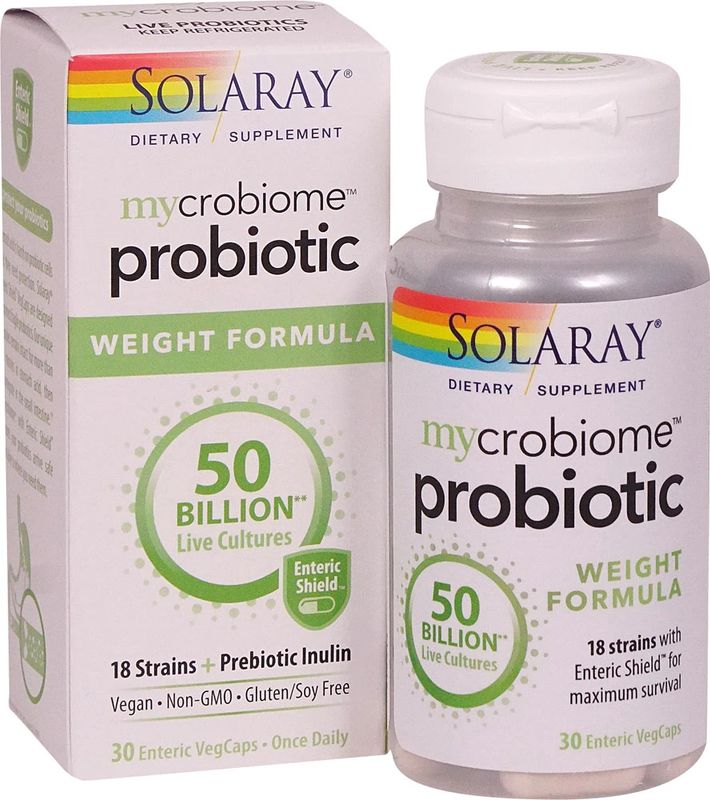 Soloray, Weight Formula Probiotic 50 Billion 30 Veg Caps
