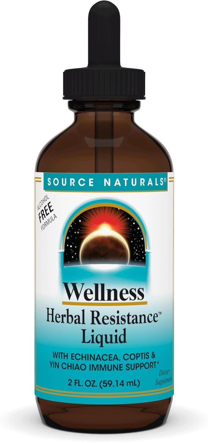 Source Naturals, Herbal Resistance Echinacea, Coptis, Yin Chiao,  A.F. 2 oz
