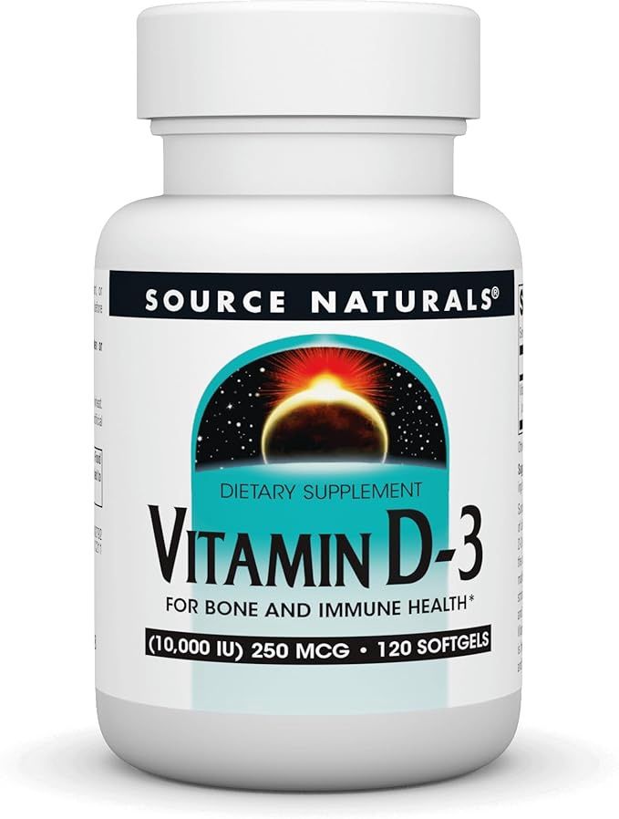 Source Naturals , Source Naturals, Vitamin D-3 10000 IU, 120 Softgels