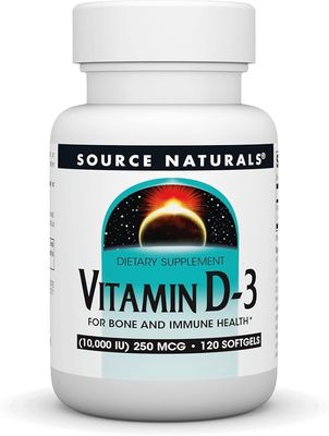 Source Naturals , Source Naturals, Vitamin D-3 10000 Iu, 120 Softgels