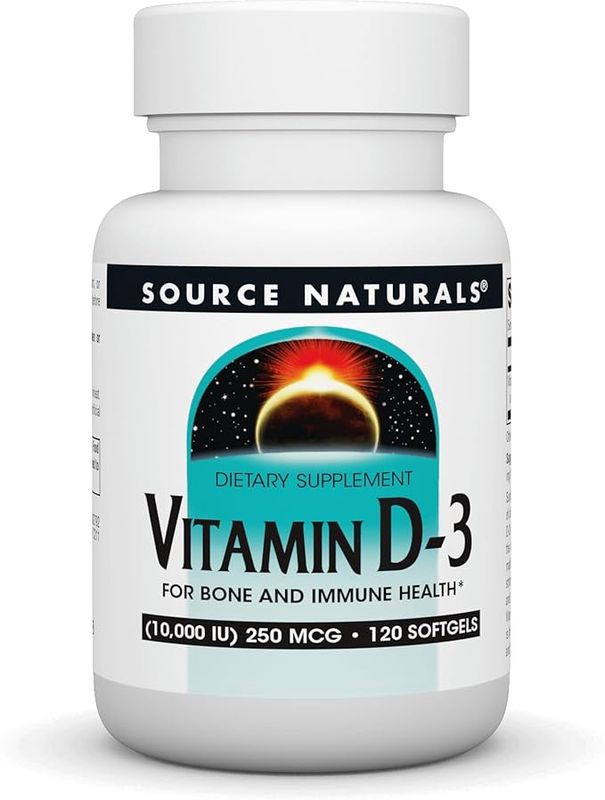 Source Naturals , Source Naturals, Vitamin D-3 10000 Iu, 120 Softgels