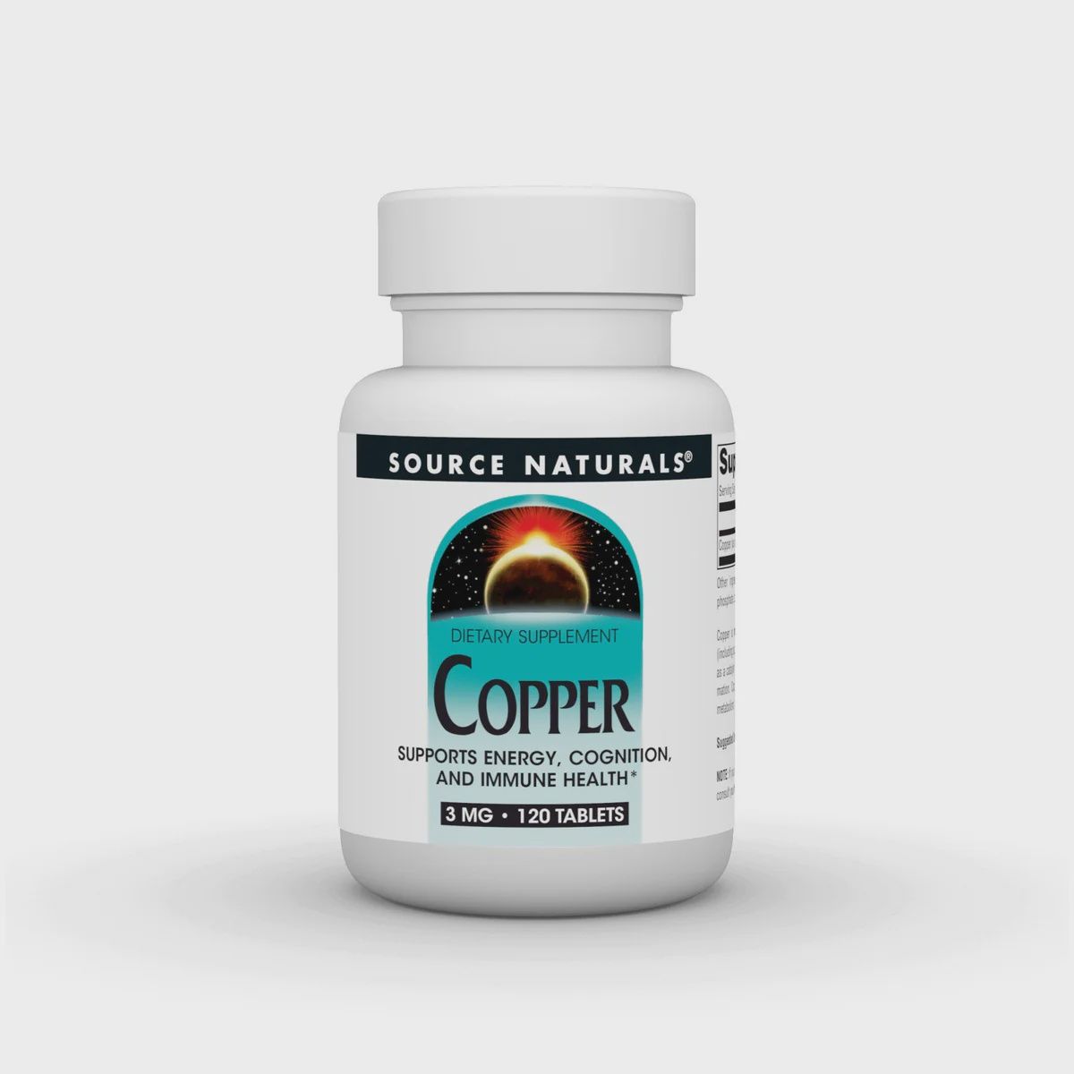 Source Naturals, Copper, 3 Mg, 120 Tabs