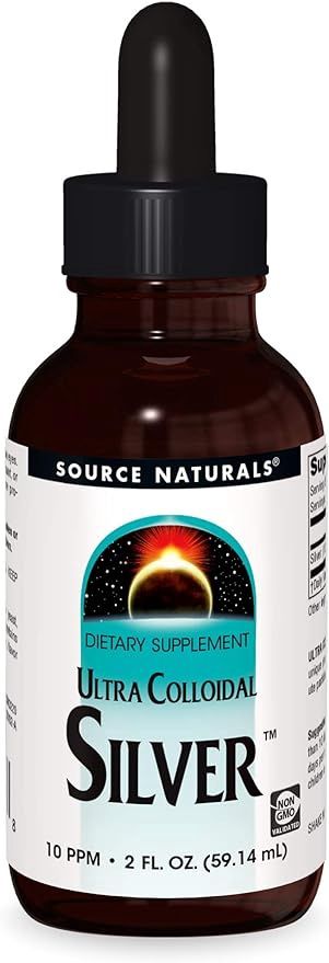 Source Naturals , Ultra Colloidal Silver, 10 Ppm, 2 Fl Oz (59.14 Ml) (5 Ppm Per Tsp)