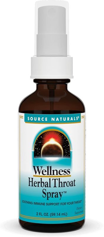 Source Naturals , Wellness Herbal Throat Spray - For Immune System Support - 2 Fl Oz
