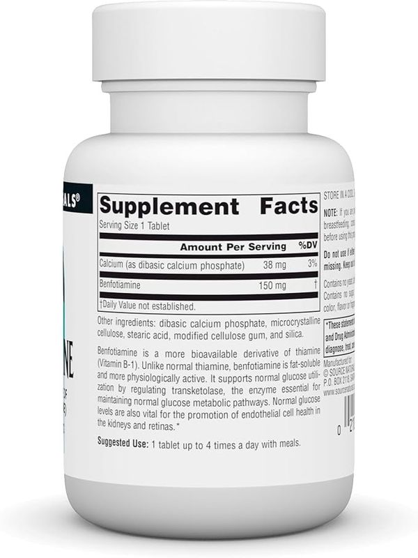 Source Naturals, Benfotiamine 150 Mg 30 Tablets