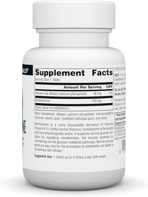 Source Naturals, Benfotiamine 150 Mg 30 Tablets