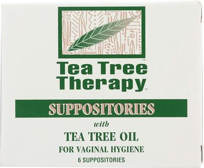 Tea Tree Therapy, Suppositories With Tea Tree Oil For Vaginal Hygiene, 6 Suppositories
