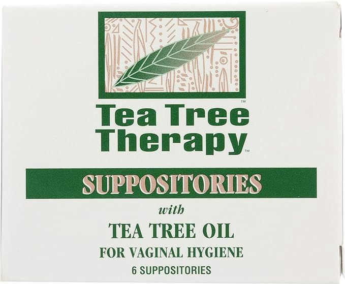 Tea Tree Therapy, Suppositories With Tea Tree Oil For Vaginal Hygiene, 6 Suppositories