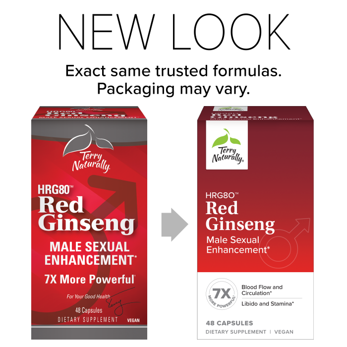 Terry Naturally , Hrg80 Red Ginseng Male Sexual Enhancement