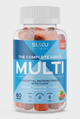 Suku , Suku Men's Complete Multivitamin, 60 Gummies