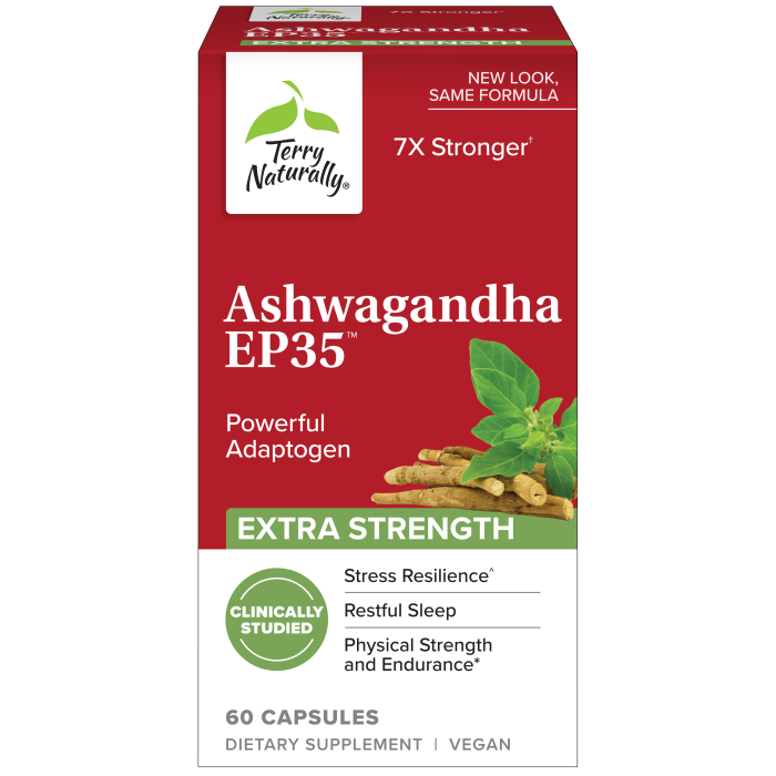 Terry Naturally , Ashwagandha Ep35 Extra Strength Terry Naturally , Ashwagandha Ep35 Extra Strength