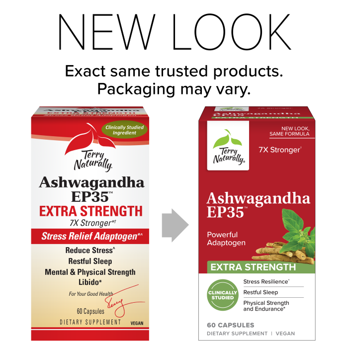 Terry Naturally , Ashwagandha Ep35 Extra Strength