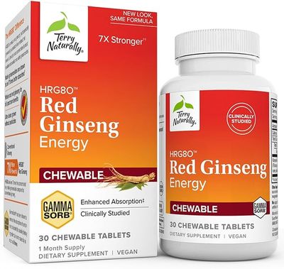 Terry Naturally, Red Ginseng Energy 30 Chewables