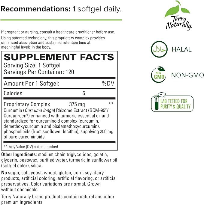 Terry Naturally , Curamed 375 Mg