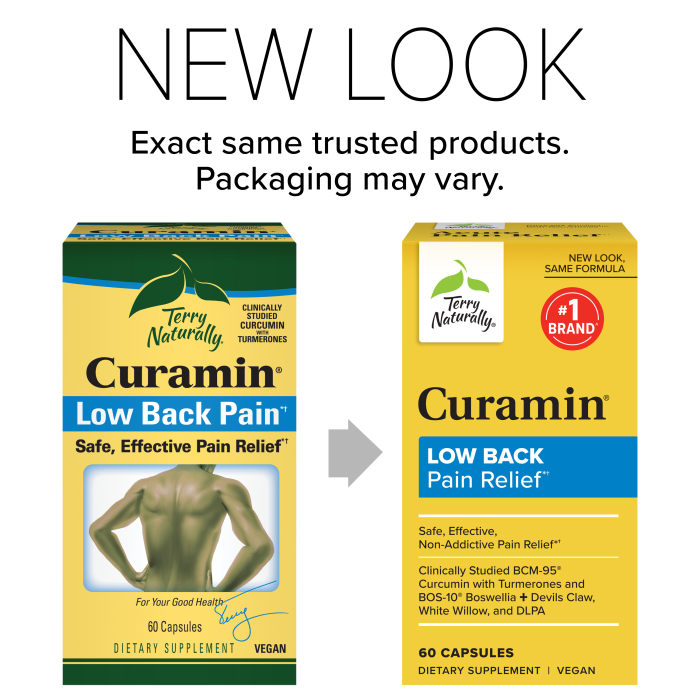 Terry Naturally , Curamin Low Back Pain Relief