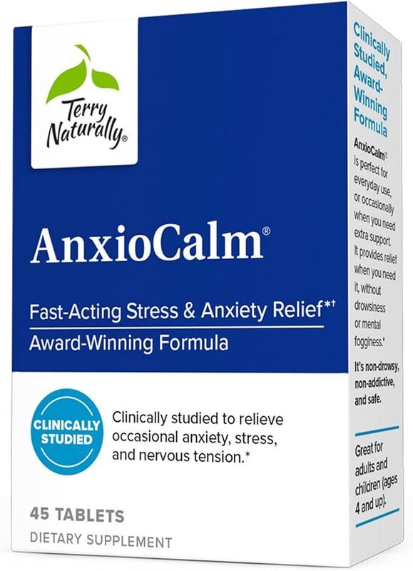 Terry Naturally, Anxiocalm, 45 Tablets Terry Naturally, Anxiocalm, 45 Tablets