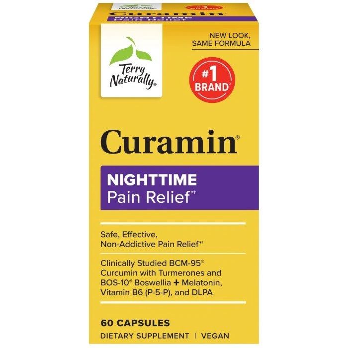 Terry Naturally, Curamin Nighttime Relief 60 Cap