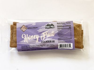 The Food Mill, Honey Fruit Cookie Bar, 4.5 oz.