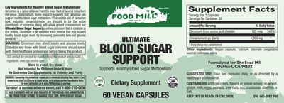 The Food Mill , Ultimate Blood Sugar Support Veg Caps The Food Mill , Ultimate Blood Sugar Support Veg Caps