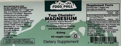 The Food Mill , True Chelate Magnesium
